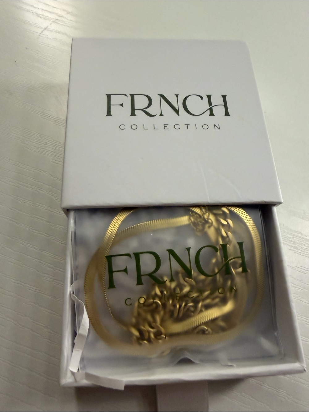 FRNCH Gold Chain Necklace - Picture 2 of 5